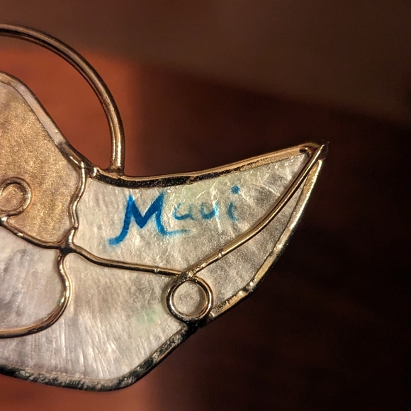 Vintage Maui capiz shell angel ornament - Picture 2 of 3